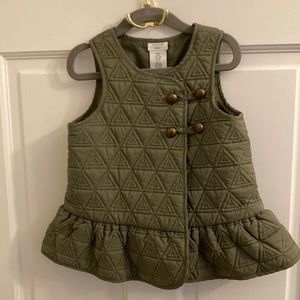 Olive green vest